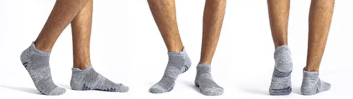Vista 5 de u&i - Calcetines deportivos de algodón de corte bajo para hombre (paquete de 612)