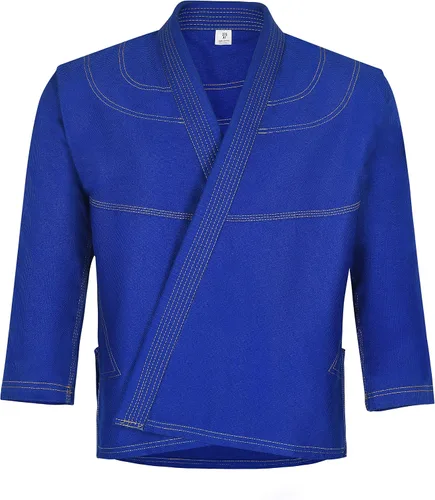 Vista 3 de Knockout Fight Gear Jiu Jitsu Gi brasileño para hombres, BJJ Gi Mujeres Grappling gi ULTRA Light, Kimonos pre-HRUNK
