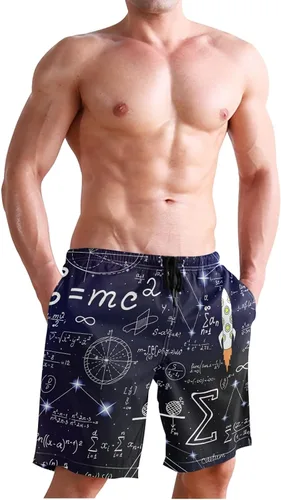 Vista 4 de Sinestour - Bañador para hombre, secado rápido y manuscrito a mano, mulas