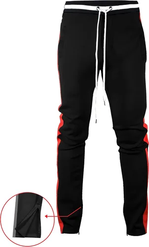 Vista 2 de Screenshotbrand Mens Hip Hop Premium Slim Fit Track Pants - Athletic Jogger Bottom with Side Taping