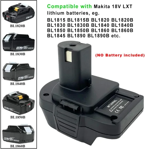 Vista 5 de Adaptador para batería Makita de 18 V a baterías Roybi de 18 V, compatible con Makita 18V BL1860B BL1850 BL1830 BL1815 LXT batería uso para Ryobi 18