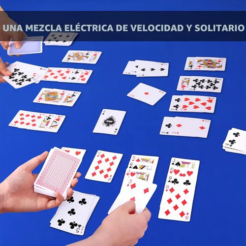 Vista 6 de GSE - Juego de cartas Nertz de 6 cubiertas, naipes estándar a granel, 6