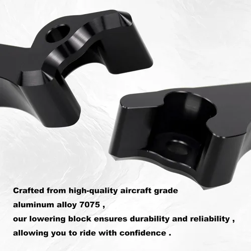 Vista 3 de RYANSTAR RACING Kit de bloques de bajada de 2 pulgadas, bloques de bajada de golpe trasero compatibles con Harley Davidson Touring Street Glide