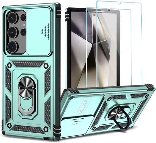 Vista 20 de Funda para Samsung Galaxy S24 Plus/S25 Plus con protector de Azul