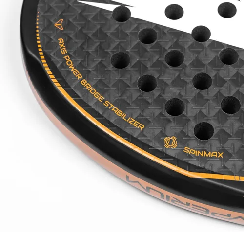 Vista 6 de VERMONT Imperium - Raqueta de pádel profesional de carbono completo con textura Spin Max 3D Face - Ligera - Núcleo EVA 22°
