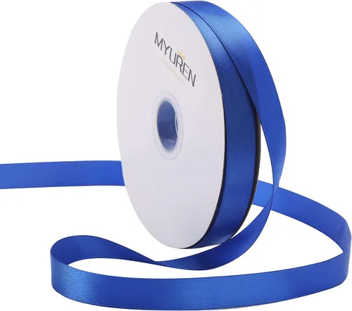 Vista 20 de Cinta de satén de poliéster blanco de doble cara de 1-1/2 pulgadas de ancho para manualidades, boda, envoltura de regalos, fabricación de lazos