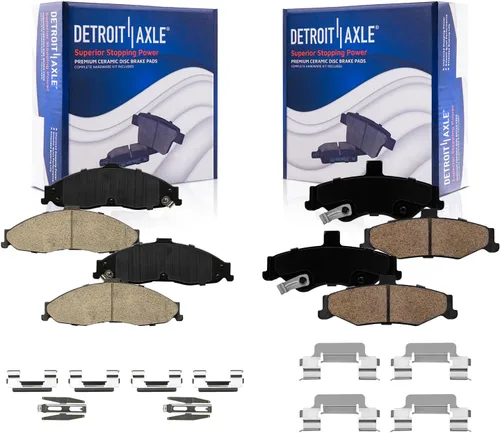 Vista 43 de Detroit Axle - Pastillas de freno traseras para Toyota Prius 2012-2015 Prius Plug-In 2017-2018 Corolla iM 2016 Sion iM 2011-2017 Lexus CT200h