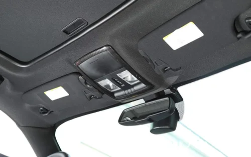 Vista 4 de GZXinWei Cubierta de luz de lectura delantera de fibra de carbono para Dodge Challenger 2010-2023 Trim Frame Accesorios interiores