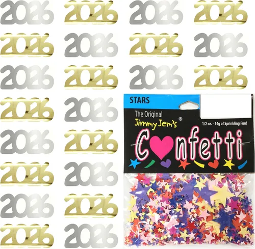 Vista 16 de Confetti Year 2023 Blue Royal, Orange Combo - 2 bolsas de media onza (1 oz)