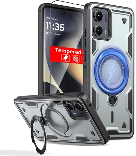 Vista 118 de Funda magnética para Google Pixel 9A compatible con cargador inalámbrico MagSafe, para Pixel 9A, funda de teléfono integrada de 360 °, con 2
