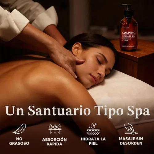 Vista 2 de Gya Labs - Aceite de masaje calmante de lavanda y manzanilla para terapia