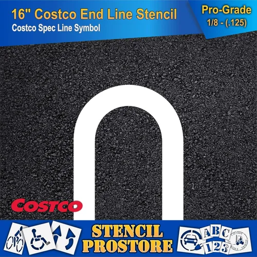 Vista 3 de Plantillas para venta al por menor - Costco - Plantilla de extremo de línea de 16 pulgadas - 20 x 16 pulgadas x 1/8 pulgadas (128 mil) - Grado