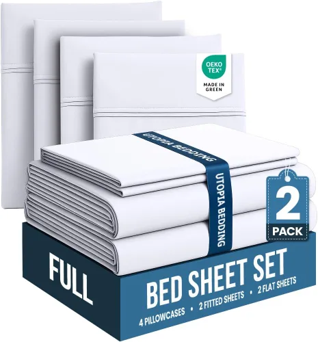 Vista 42 de Utopia Bedding - Juego de sábanas de microfibra cepillada, resistente al encogimiento y a la decoloración, de fácil cuidado, 3 piezas, tamaño Beige
