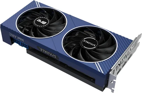 Vista 5 de Sparkle Intel Arc A580 ORC OC Edition, 8 GB GDDR6, ThermalSync, Torn Cooling, ventilador axial, placa trasera de metal, SA580C-8GOC