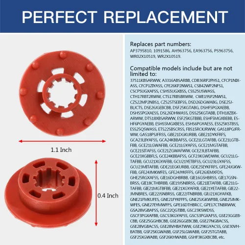 Vista 4 de 2 piezas WR02X12008 - Evaporador de refrigerador Motor con ojales para refrigeradores GE y Hotpoint y congelador - Reemplaza AP3795810, 1091586