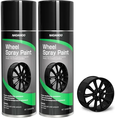 Vista 15 de NADAMOO Pintura en Aerosol para Llantas de Aluminio, Pintura en Aerosol para Llantas de Automóvil para Recolorear y Proteger Superficies Metálicas