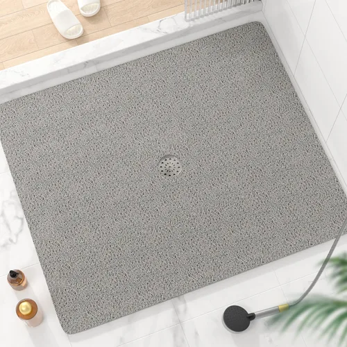 Vista 28 de HITSLAM - Tapete cuadrado para ducha, de 24 x 24 pulgadas, tapete de baño antideslizante para bañera, tapetes de baño de alcachofa de PVC suave