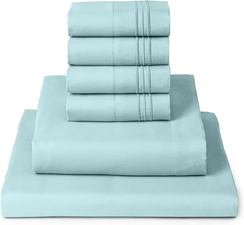 Vista 15 de Mellanni - Juego de sábanas individual de 4 piezas de la colección icónica, (incluyendo 2 fundas de almohada), bolsillo profundo de 16 pulgadas 1102