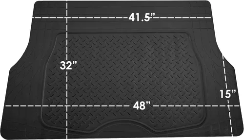 Vista 5 de FH Group ClimaProof Alfombrilla Universal para Carga – Para Todo Clima, Alfombrilla de Maletero Recortable (48" An x 32" Pr) – Se Adapta a la Negro