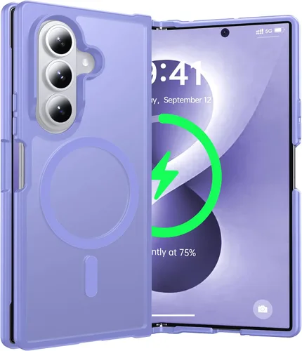 Vista 10 de Funda para Samsung Galaxy 8 Fold Z compatible con MagSafe, transparente
