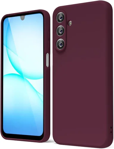 Vista 74 de oakxco Funda para teléfono Samsung Galaxy A12 con agarre de silicona líquida, linda delgada fina suave cubierta de gel de goma TPU lisa para mujeres
