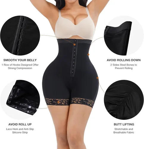 Vista 3 de Lover-Beauty Shapewear for Women Tummy Control High Waist Butt Lifter Fajas Colombianas Levanta Cola Y Cadera