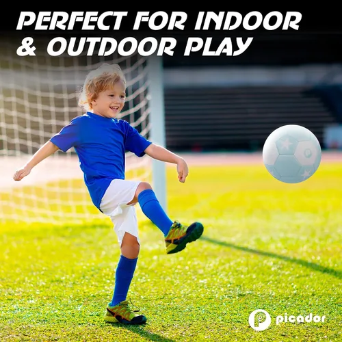 Vista 6 de Picador Balón de fútbol tamaño 4, pelotas de fútbol para niños, niñas, jóvenes, niños, entrenamiento, escuela, interiores y exteriores, pelota