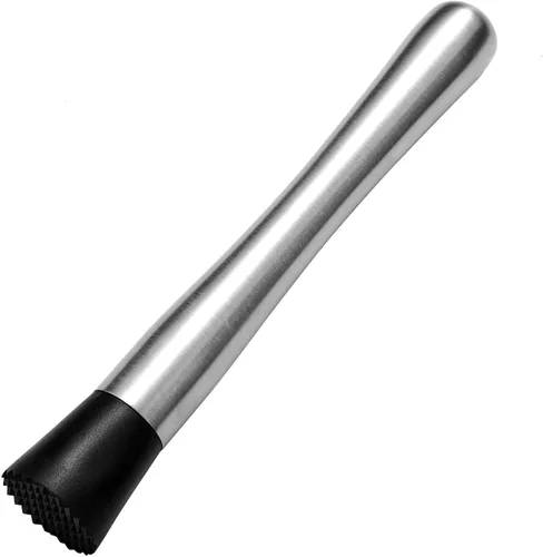 Vista 3 de Muddler de madera para cócteles de 10 pulgadas, para el hogar y bar para mojitos, bebidas de frutas, madera resistente, herramienta de barra