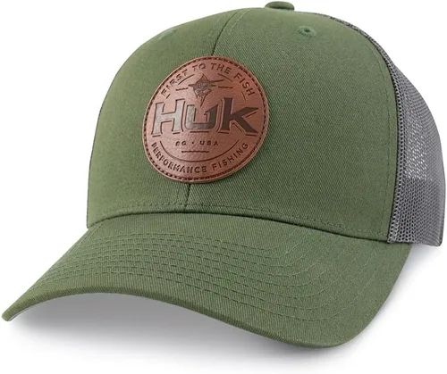 Vista 61 de HUK - Gorra de camionero de malla para hombre con cierre a presión Gorra de pesca antirreflectante