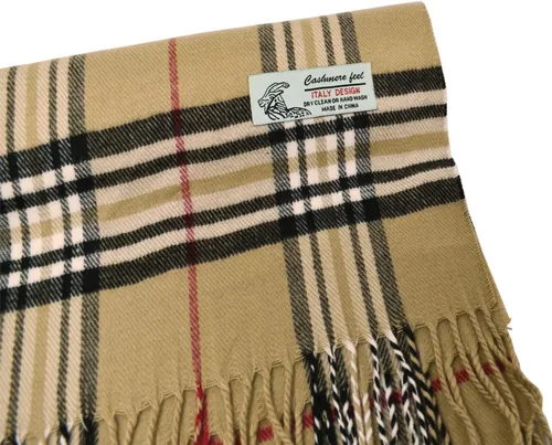 Vista 2 de Glory Max Bufanda de invierno unisex clásica de tartán a cuadros, tacto de cachemira suave, 72 x 12 pulgadas