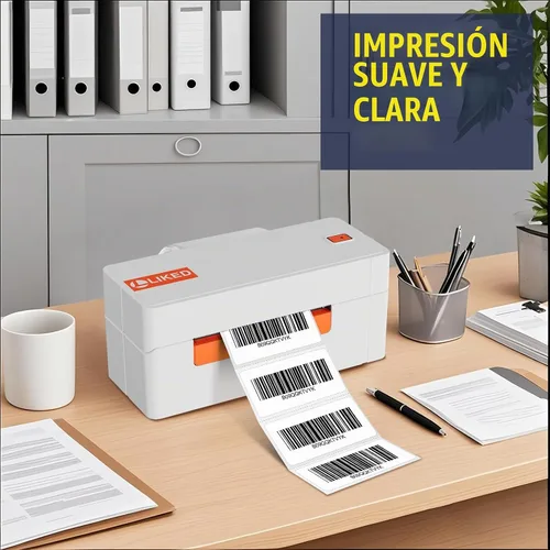 Vista 6 de L LIKED Etiquetas térmicas directas de 2 x 1 pulgada, etiquetas adhesivas permanentes de dirección de código de barras y compatibles con impresoras