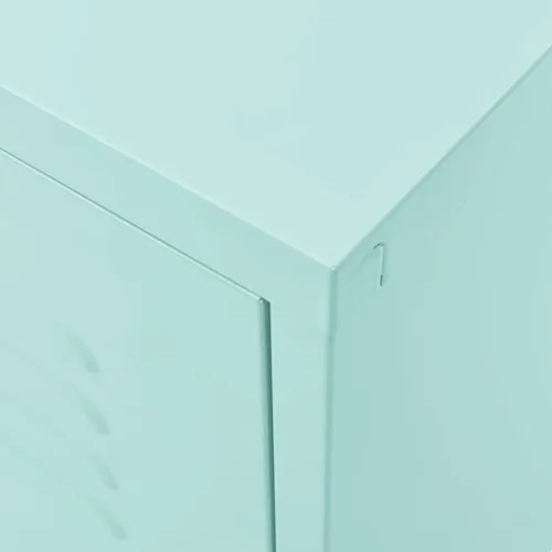 Vista 8 de Soporte de TV de metal de acero con almacenamiento, gabinete de TV de metal clásico, mesa consola de entretenimiento con estantes de almacenamiento