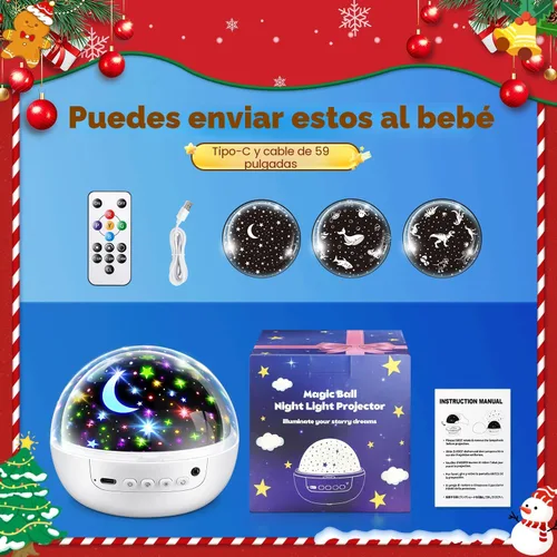 Vista 7 de COOLNIGHT Decoración de habitación para niños, 93 iluminación+3 películas, decoración de habitación infantil, control remoto+regulable+luz nocturna