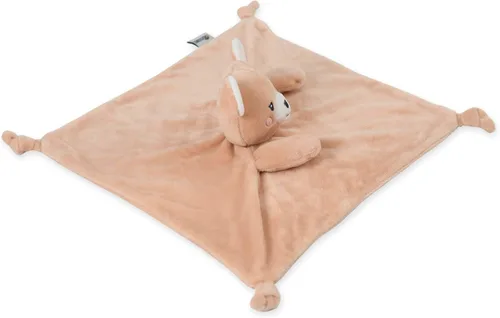 Vista 4 de KINREX Manta de seguridad de oso de peluche para bebés, toalla calmante de felpa suave, juguete de edredón unisex para bebé, compañero de sueño