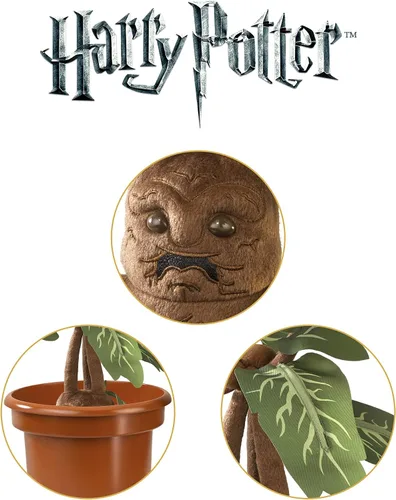 Vista 4 de The Noble Collection Mandrágora electrónica de peluche de Harry Potter