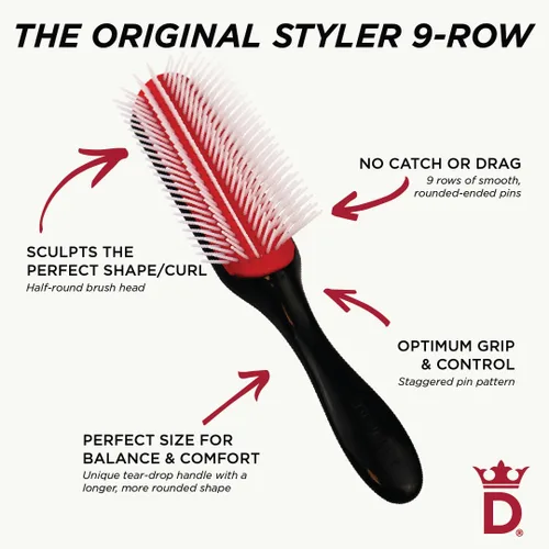 Vista 9 de Denman Denman Styler - Cabello de 5 filas
