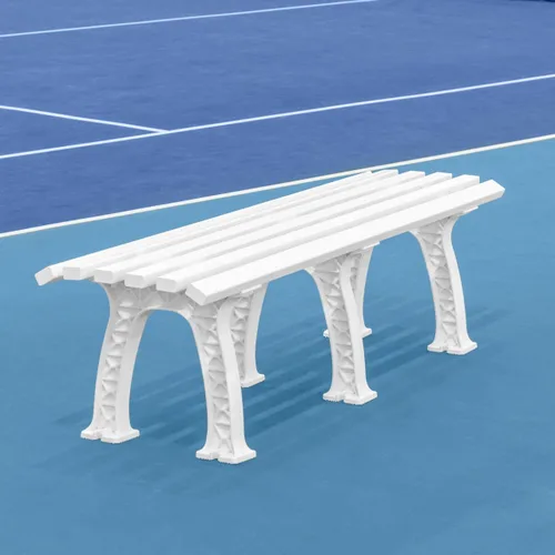 Vista 10 de Vermont Banco de cancha de tenis - 3 y 4 plazas Estándar o sin respaldo (estándar, negro, 3 plazas)