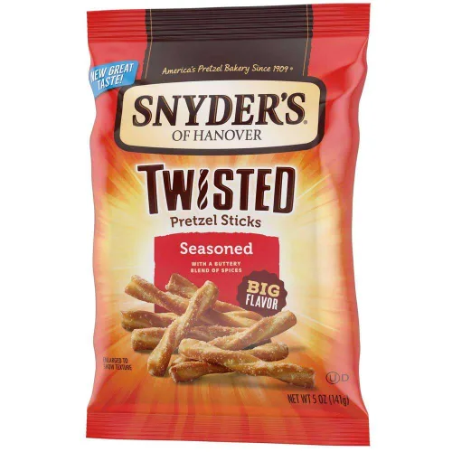 Vista 5 de Snyders Of Hanover - Palitos de pretzel torcidos sazonados, 5 onzas – 8 por caja.