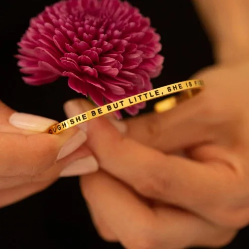 Vista 4 de MantraBand Pulseras Pulsera de mantra ajustable grabada inspiradora Color oro rosa Regalos para mujeres