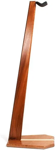 Vista 2 de Ruach GS-6 Soporte de madera para guitarra bajo - Hecho a mano de caoba y ceniza