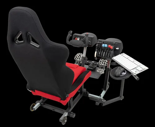Vista 6 de SimFab Modular Flight Simulator Pit For General, Civil and Commercial Aviation, MSFS Edition, Compatible With Logitech, Honeycomb, Turtle Beach, CH
