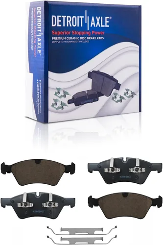 Vista 36 de Detroit Axle - Pinza de freno de disco del lado del conductor trasero de repuesto de pastillas de freno de cerámica para Lexus HS250h 2010 2011 2012
