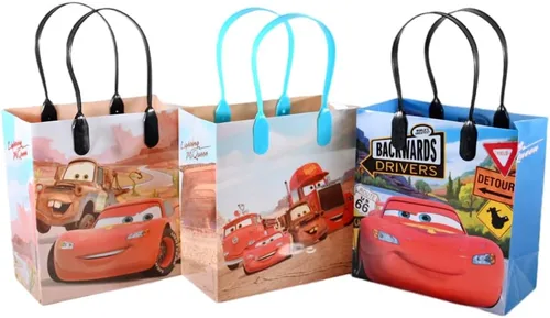 Vista 5 de 12 Bolsas de regalo pequeñas Disney Car Mc Queen, obsequio, para fiestas