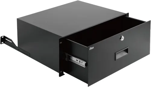 Vista 11 de Tecmojo Cajón de rack de 1U, cajón de montaje en rack para equipo de red de 19 pulgadas, rack de servidor/AV o gabinete de gabinete, cajón