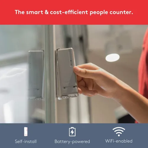 Vista 2 de Pearl People Contador: contador de visitantes Wi-Fi de 2.4 GHz, contador de usuario, contador de puerta, contador de tráfico de clientes minoristas