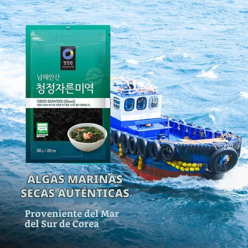 Vista 3 de Chung Jung One O'Food Premium - Algas secas coreanas Nori, producto de Corea, 1.76 onzas (paquete de 2)