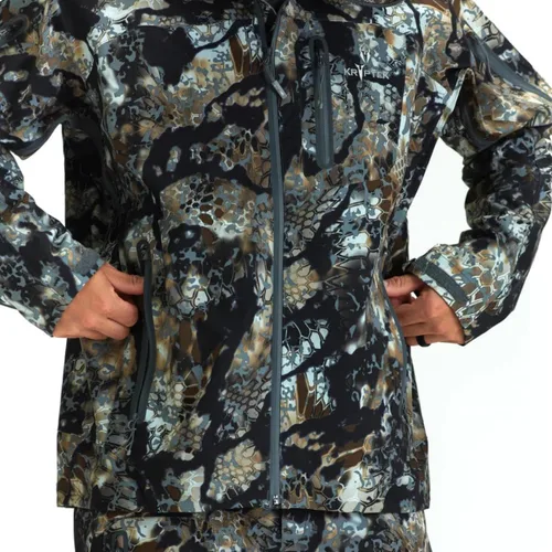 Vista 3 de Kryptek Men's Koldo Jacket Waterproof Windproof 3 Layer Camo Rain Shell with Pit Vents for Hunting and Outdoor Use