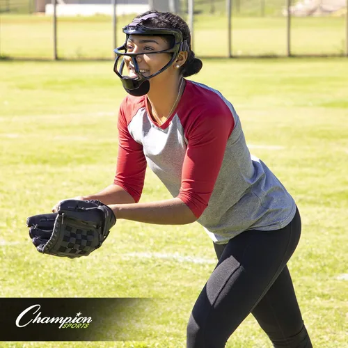 Vista 8 de Champion Sports Ultralight Magnesium Softball Fielder’s Mask – Youth & Adult Sizes, 8oz Lightweight Protective Face Guard