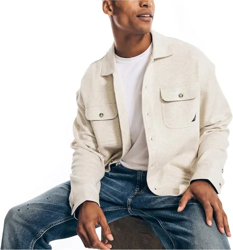 Vista 4 de Nautica Camisa abotonada de forro polar para hombre