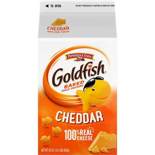 Vista 9 de Goldfish Colors Cheddar Galletas horneadas para aperitivos, bolsa de 6.6 onzas